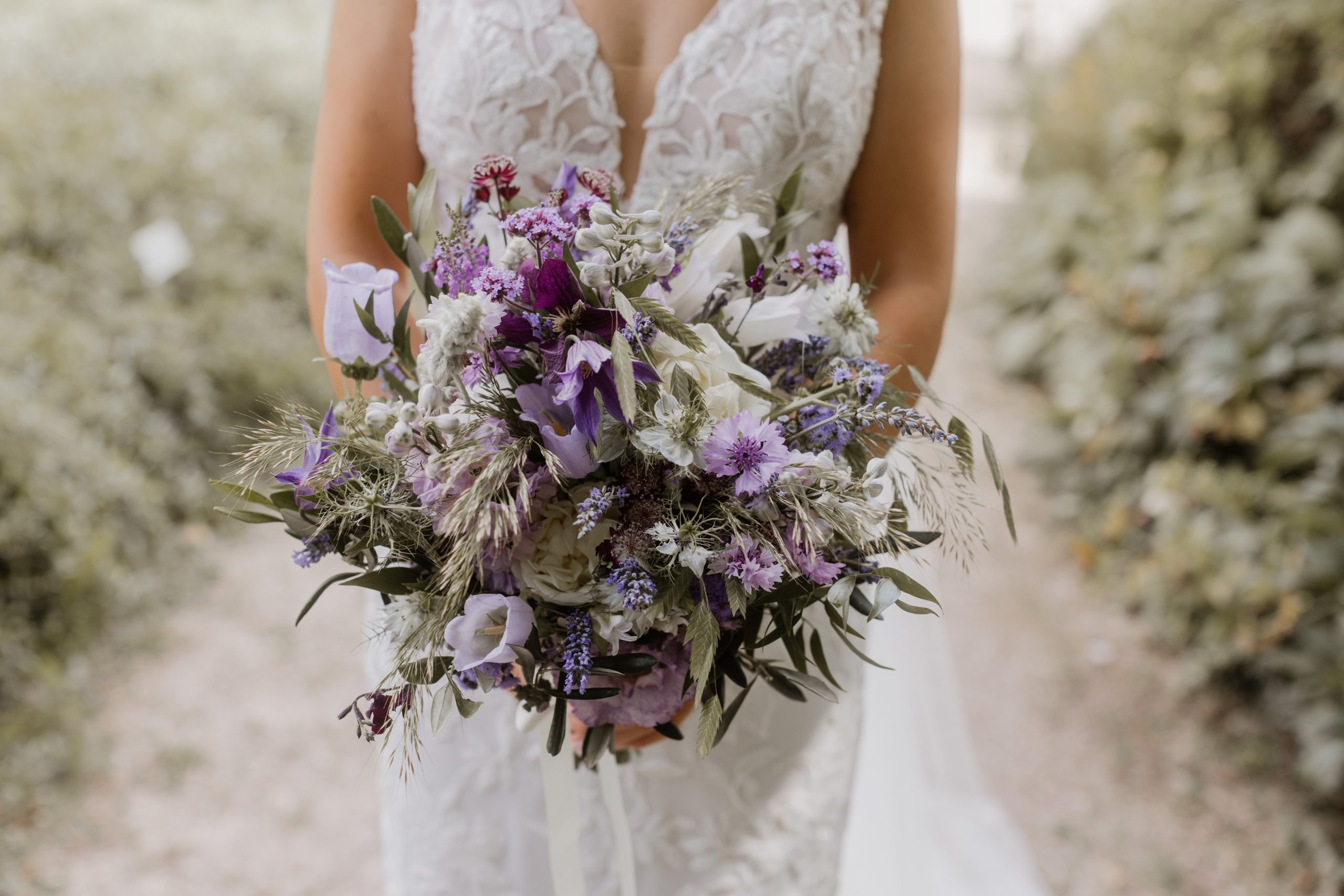 Brautstrauß violett